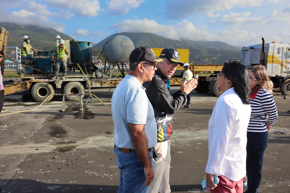 Con estudios geofísicos de alta tecnología avanzan trabajos de reconstrucción en la pista principal de Maiquetía