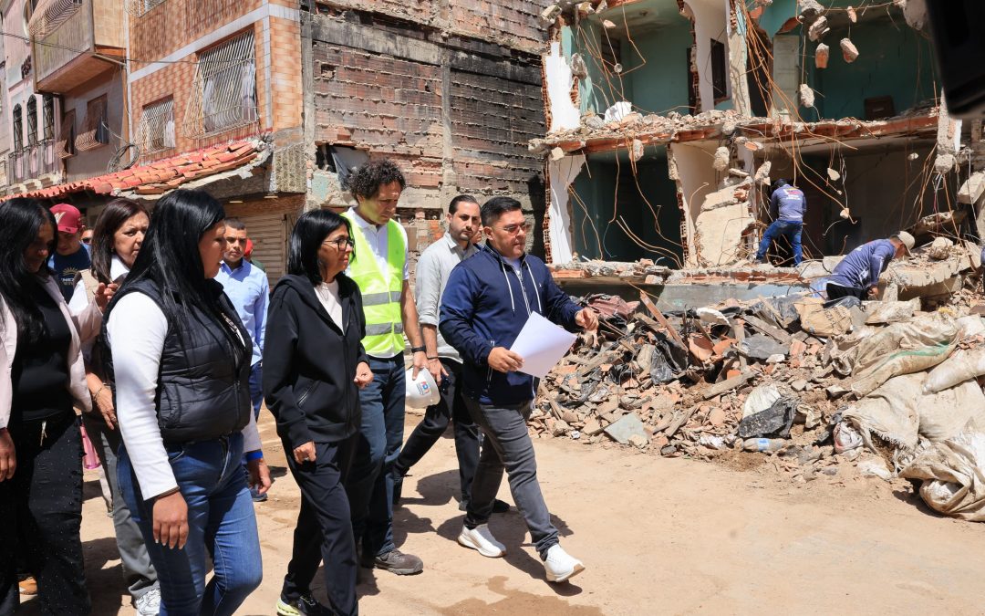 Presidenta Rodríguez verifica trabajos del Plan Venezuela Renace en El Junquito