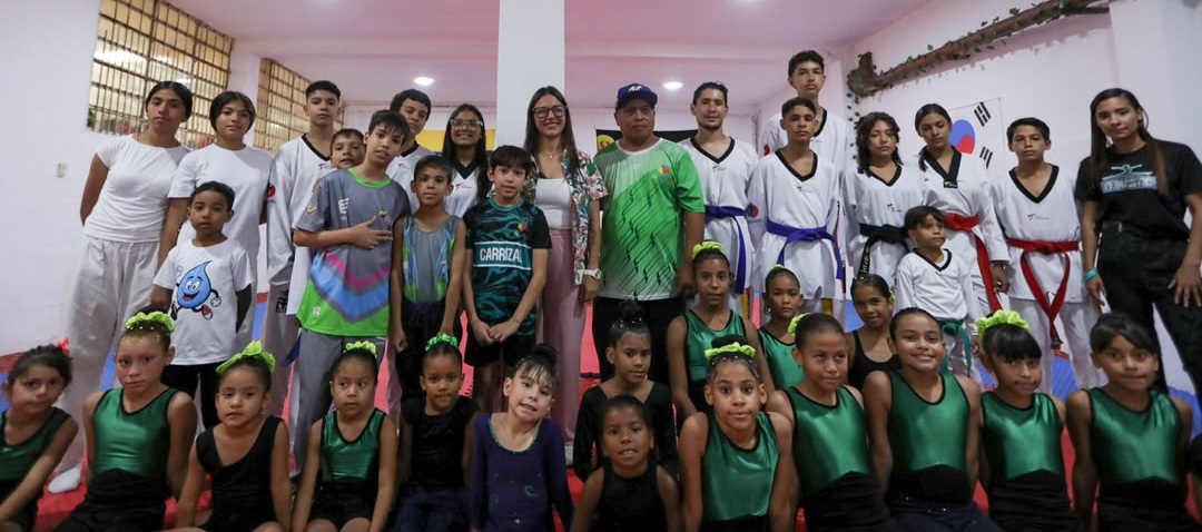 Alcaldesa Jennifer Mujica inaugura espacio de entrenamiento para taekwondo, gimnasia y karate