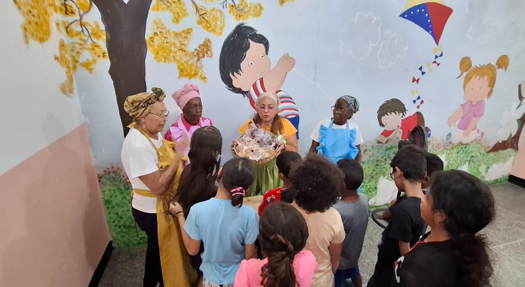 Red de Cultoras Gastronómicas lleva dulcería tradicional a niños resguardados en Guarenas
