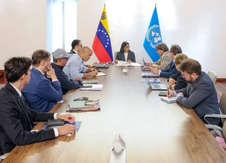 Presidenta Delcy Rodríguez sostiene encuentro con la ONU para coordinar atención técnica a las víctimas de los sismos