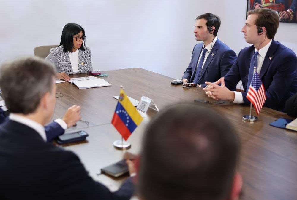 Presidenta Delcy Rodríguez sostuvo reunión de alto nivel con delegación del Gobierno de EEUU