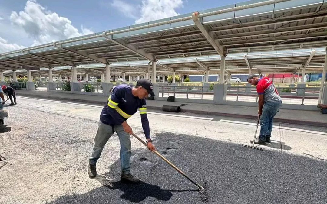 Asfaltan vías de acceso a la estación ferroviaria de Charallave Norte