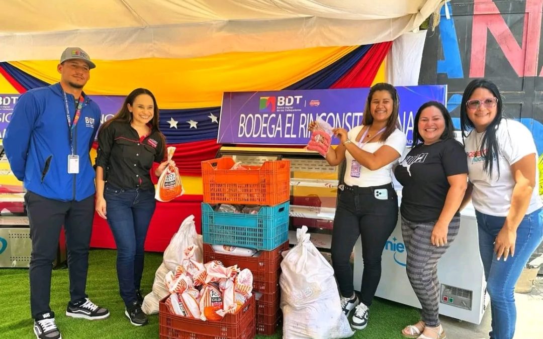 Entrega de equipamiento a bodegas en Ocumare del Tuy