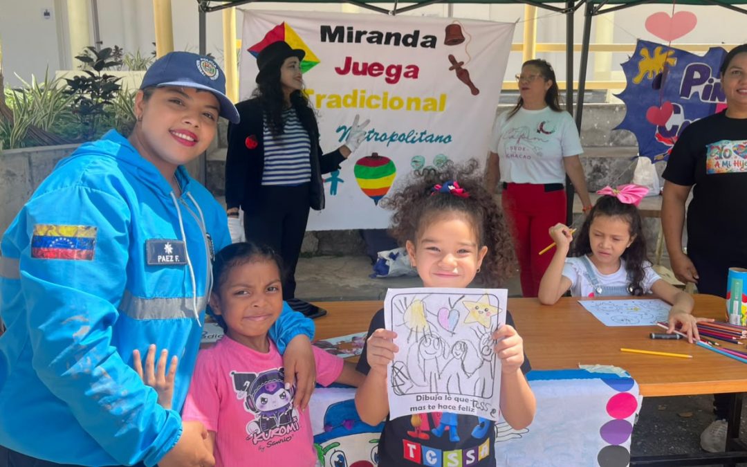 Ruta de la Esperanza sumó mimos, pintura y juegos tradicionales en Chacao