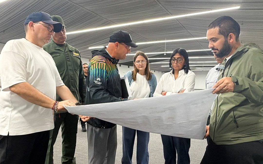 Presidenta Delcy Rodríguez inspeccionó obras del terminal temporal del Aeropuerto Internacional de Maiquetía