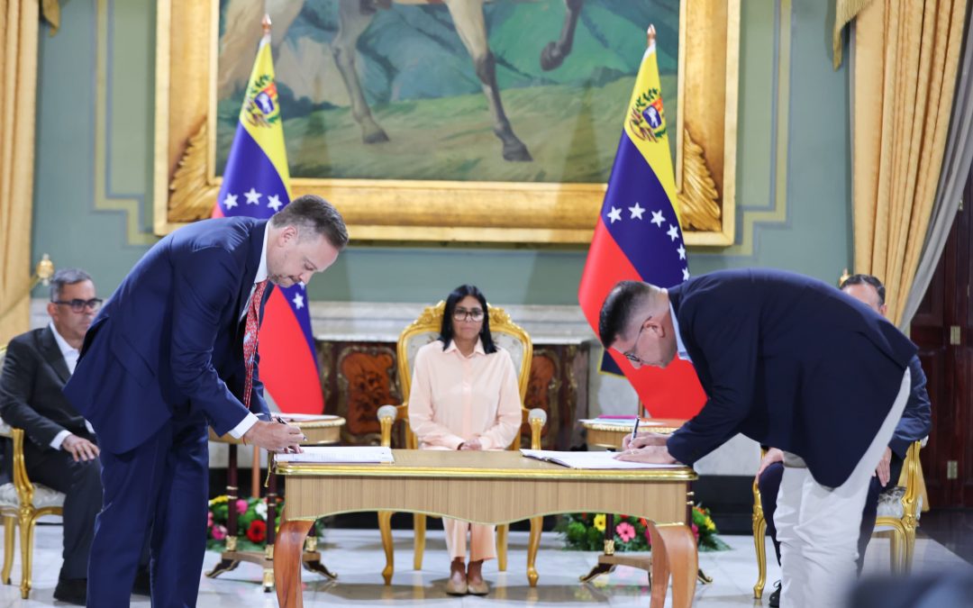 Presidenta Rodríguez refuerza sistema eléctrico con acuerdo Corpoelec-IMPSA
