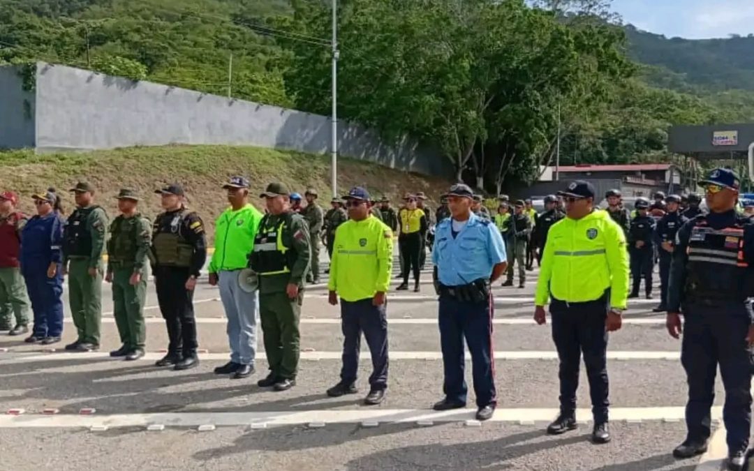 Despliegan más de 200 funcionarios de seguridad en los Valles del Tuy