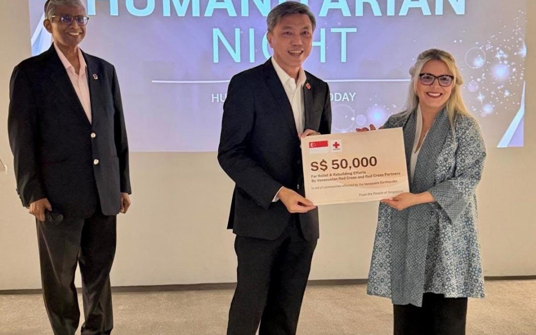 Cruz Roja de Singapur entregó un segundo aporte para apoyar a los damnificados por los sismos en Venezuela