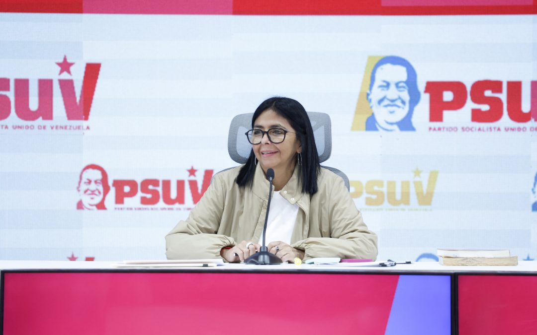 Presidenta Delcy Rodríguez encabezó reunión con la directiva del PSUV y la JPSUV