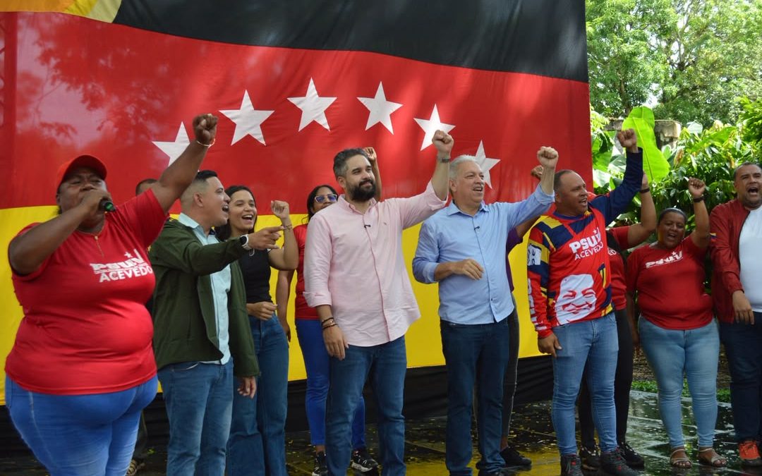 Militancia chavista de Acevedo recibió a Nicolás Maduro Guerra con alegría y sancocho comunitario
