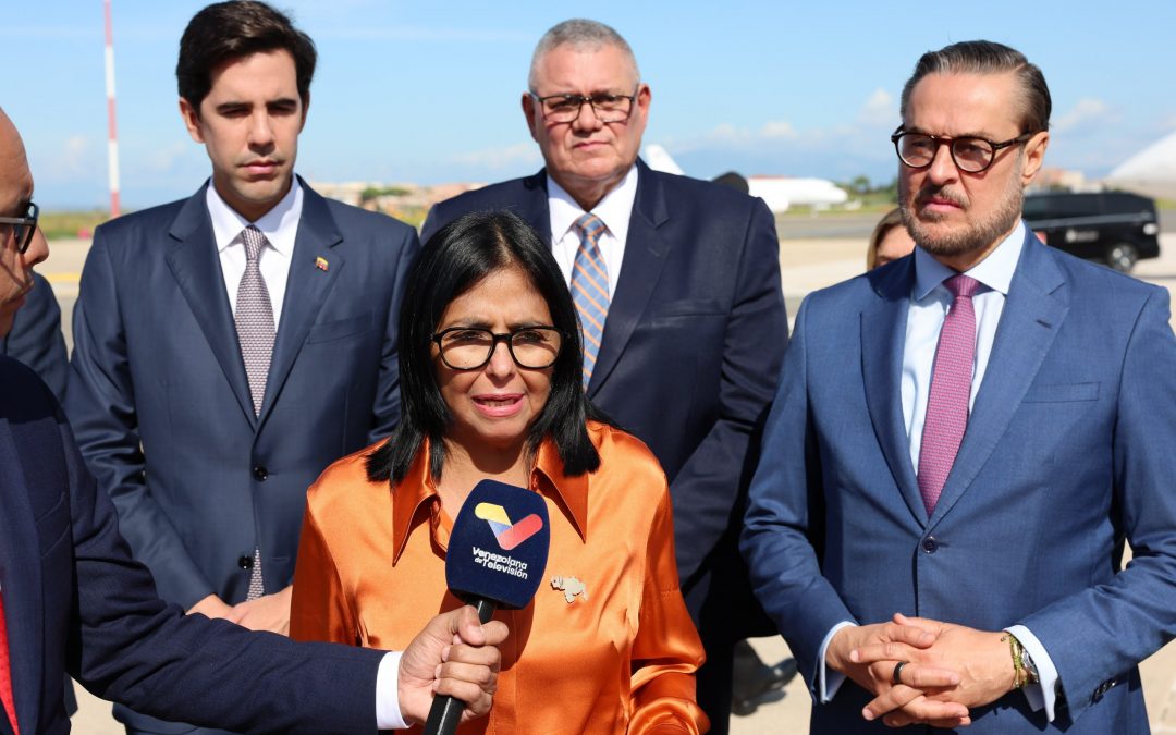 Delcy Rodríguez representa a Venezuela en el Foro Mundial de la Alimentación en Italia