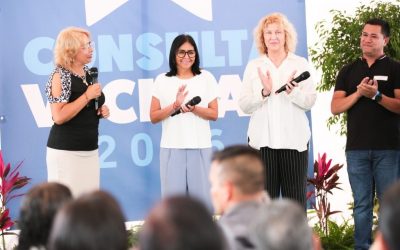 Juntas de condominio presentan experiencias comunitarias a la presidenta de la Republica, Delcy Rodríguez