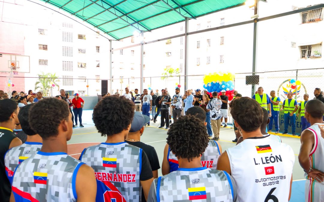 Reinaugurada cancha deportiva en el sector El Rodeo con mano de obra de privados de libertad