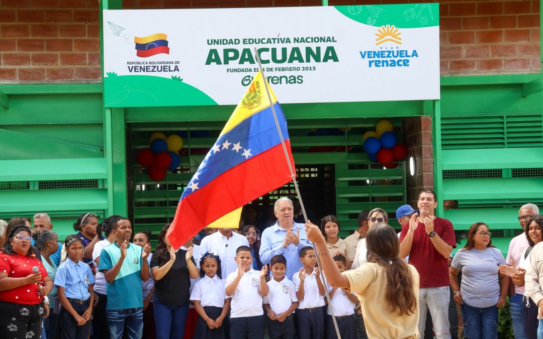 Reinauguran la U.E.N. Apacuana para 610 estudiantes en Guarenas